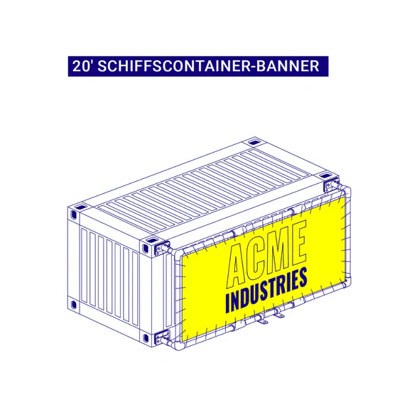  20' Schiffscontainer-Banner-Bausatz