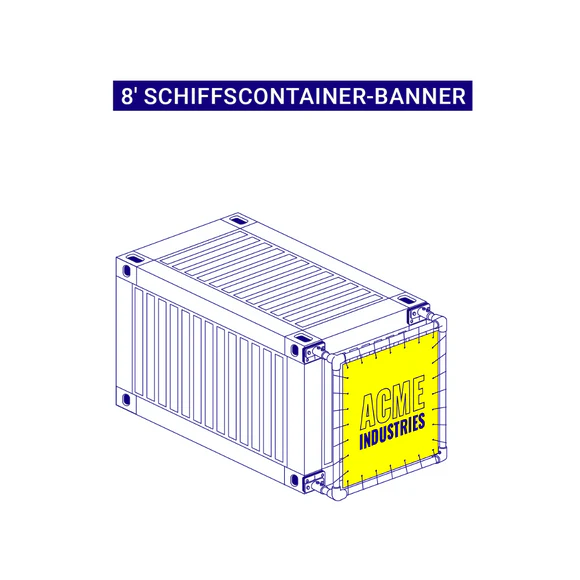  8' Schiffscontainer-Banner-Bausatz